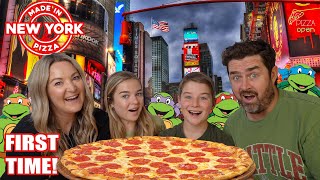 New Zealand Family try New York Pizza for the first time!