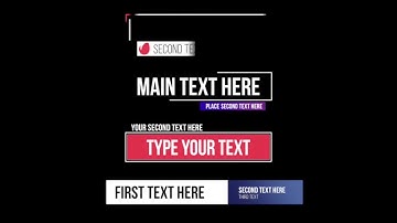 45 Lower Thirds | Apple Motion Files