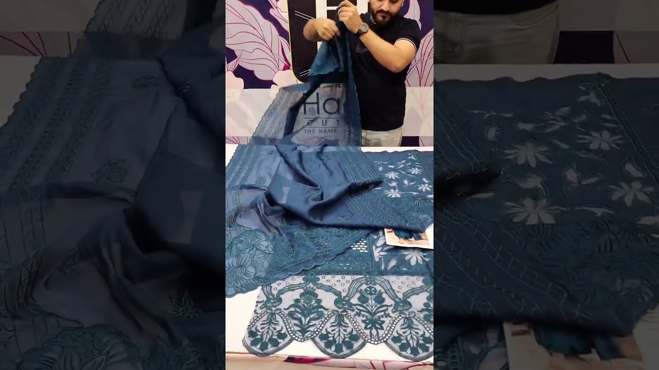 MAHNUR NEW CHIKANKARI LUXURY LAWN COLLECTION
