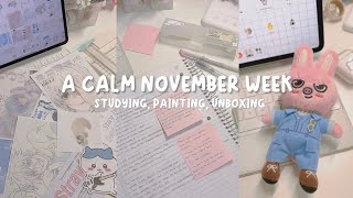 Digital diary ✩°｡ ⋆⸜ painting anime, K-pop merch unboxing, studying for uni, cleaning my room ⋆｡˚