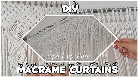 DIY macrame curtains tutorial #macrameschool #macrametutorial #macramemokykla #knot