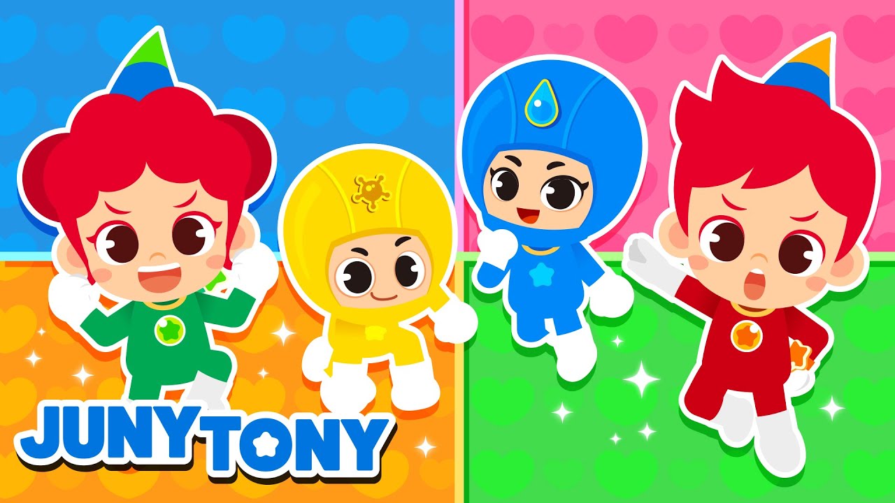 Super-heróis JunyTony | Os Heróis Mascarados e Mais | Música Infantil | JunyTony em Português