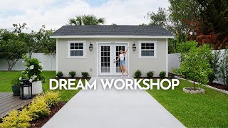 Turning a Tuff Shed into my DREAM WORKSHOP!!