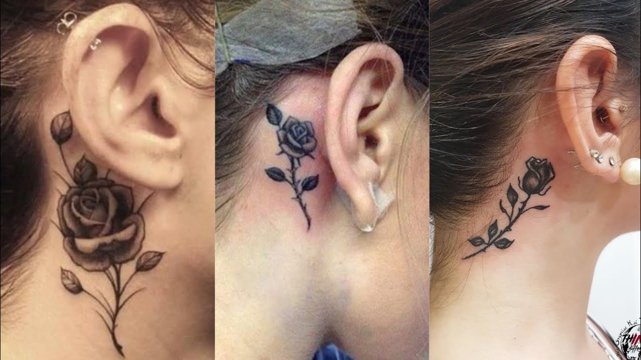 80 Best Behind the Ear Tattoo Designs  Meanings  Nice  Gentle 2019