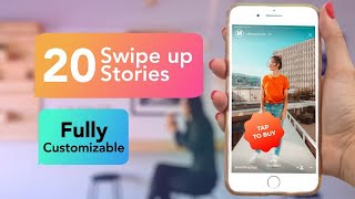 Instagram Swipe Up Stories Premiere Pro Templates