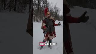 Keeping warm in Roman clothing #reenactment #roman