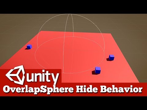 Video [Unity Demos] - OverlapSphere Hide Behavior! - youtube