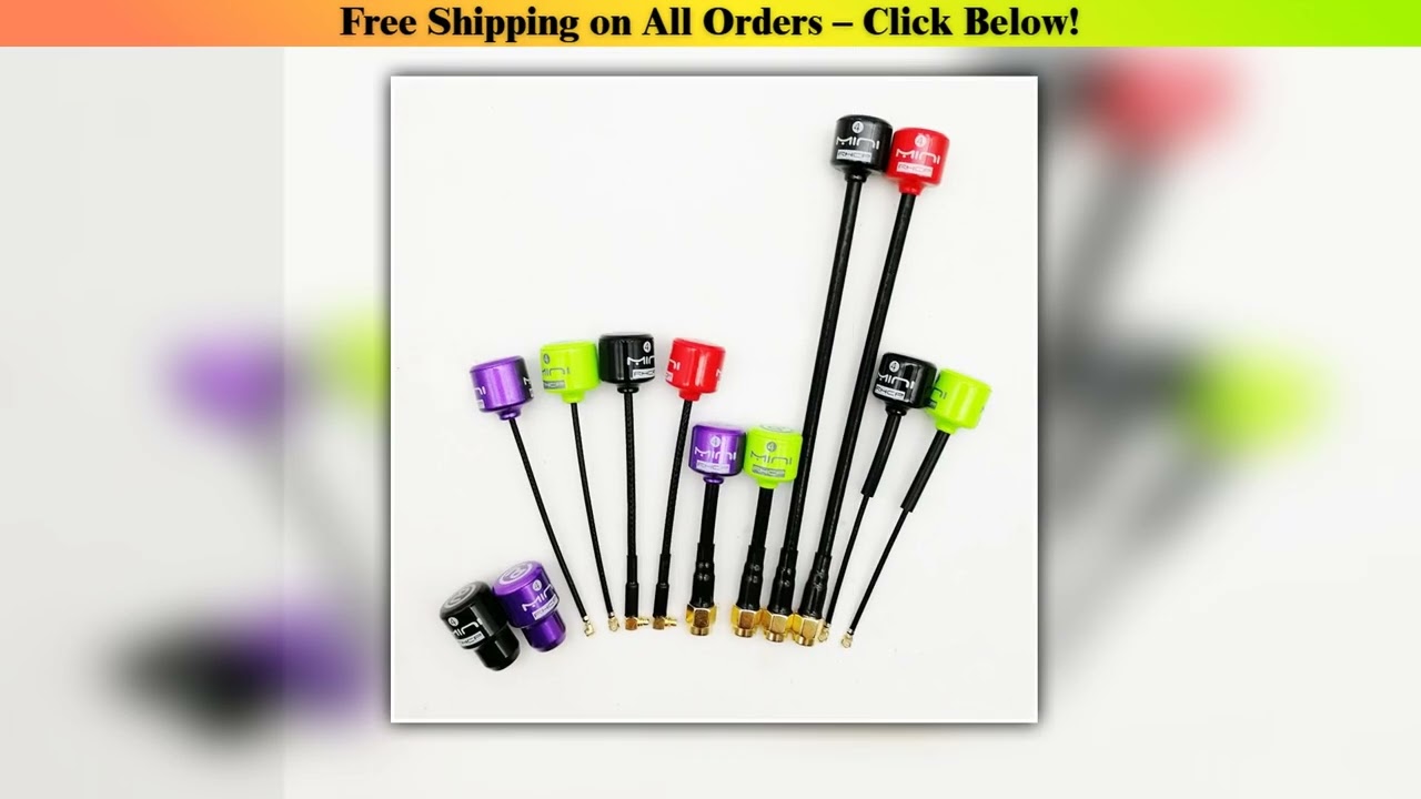 58G Lollipop 4 RHCP Antenna high gain 28Dbi FPV TransmitterReceiver SMARPSMAMMCXUFL Antenna for RC