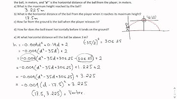Projectile word problem