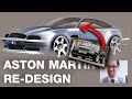 Aston Martin V8 re-design: can we improve the design of this British Brute? | Niels van Roij Design