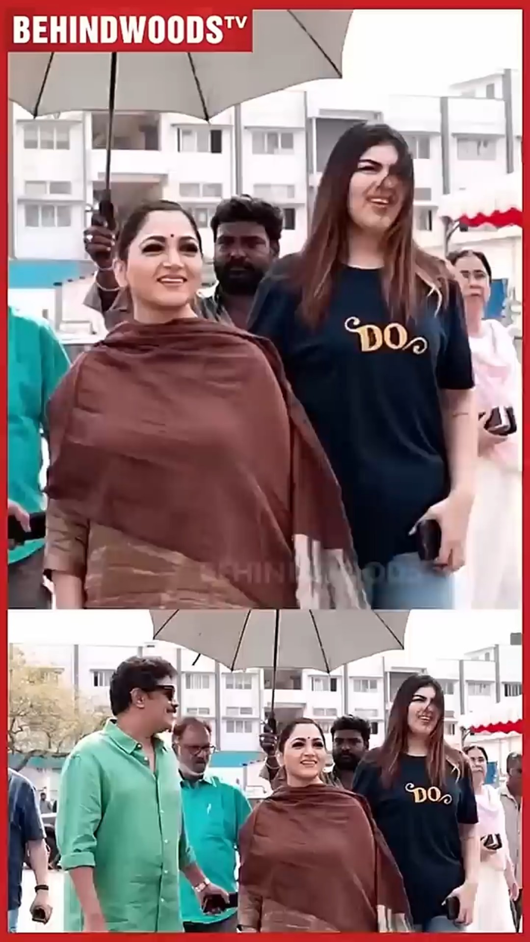 'அம்மா என் கைய புடிச்சுக்கோ மா' ? Kushboo,Sundar C கூட வந்த மகள்