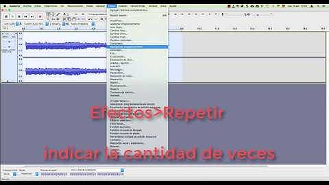 Audacity Crear pistas en bucle o repetidas