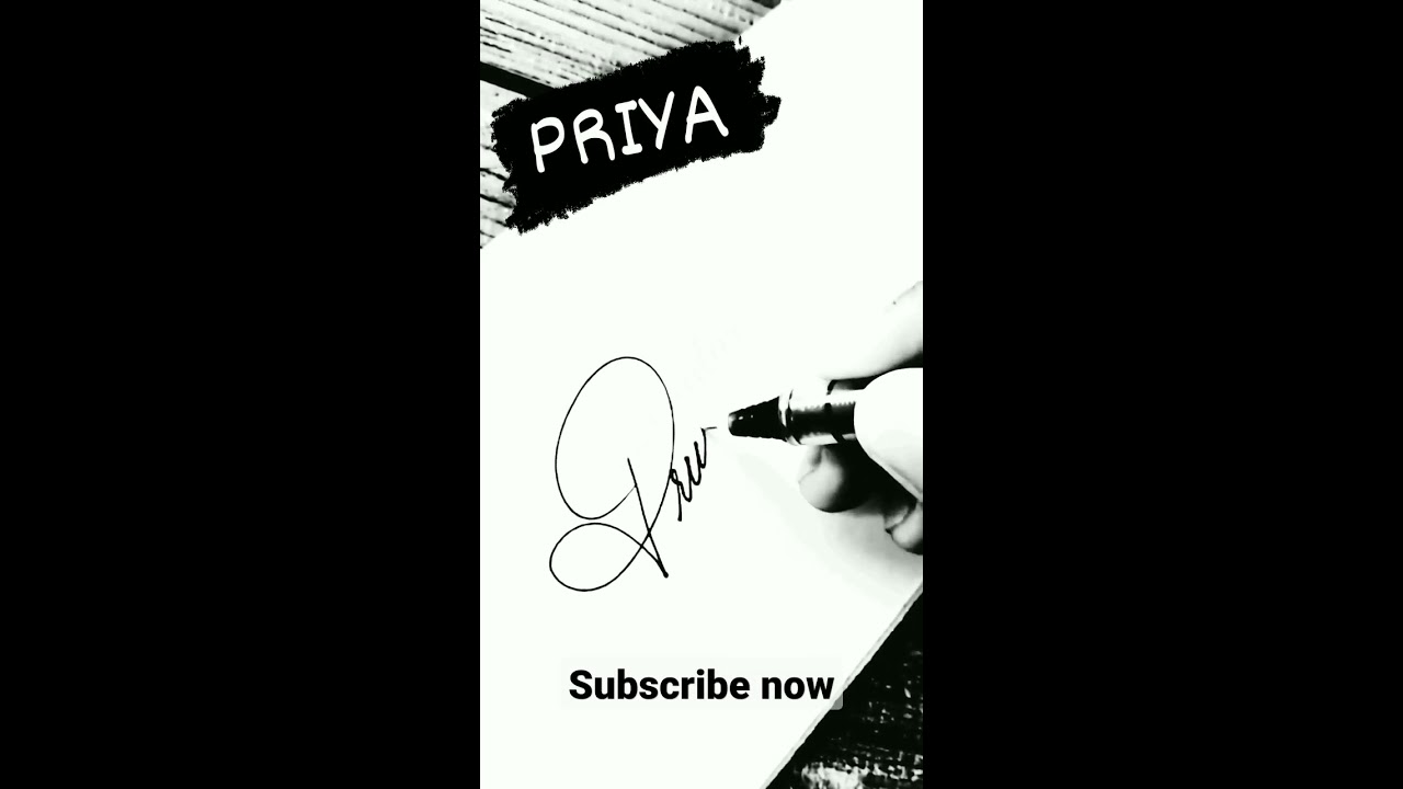 How To Write PRIYA Name Signature In Cursive shorts signature How To Write PRIYA Name Signature In Cursive shorts signature