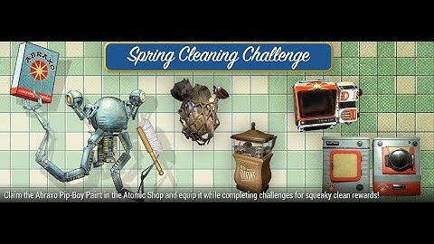 Fallout 76 🧹Spring Cleaning#12 Scrap a Catch a Commie board game while using the Abraxo Pip-Boy skin