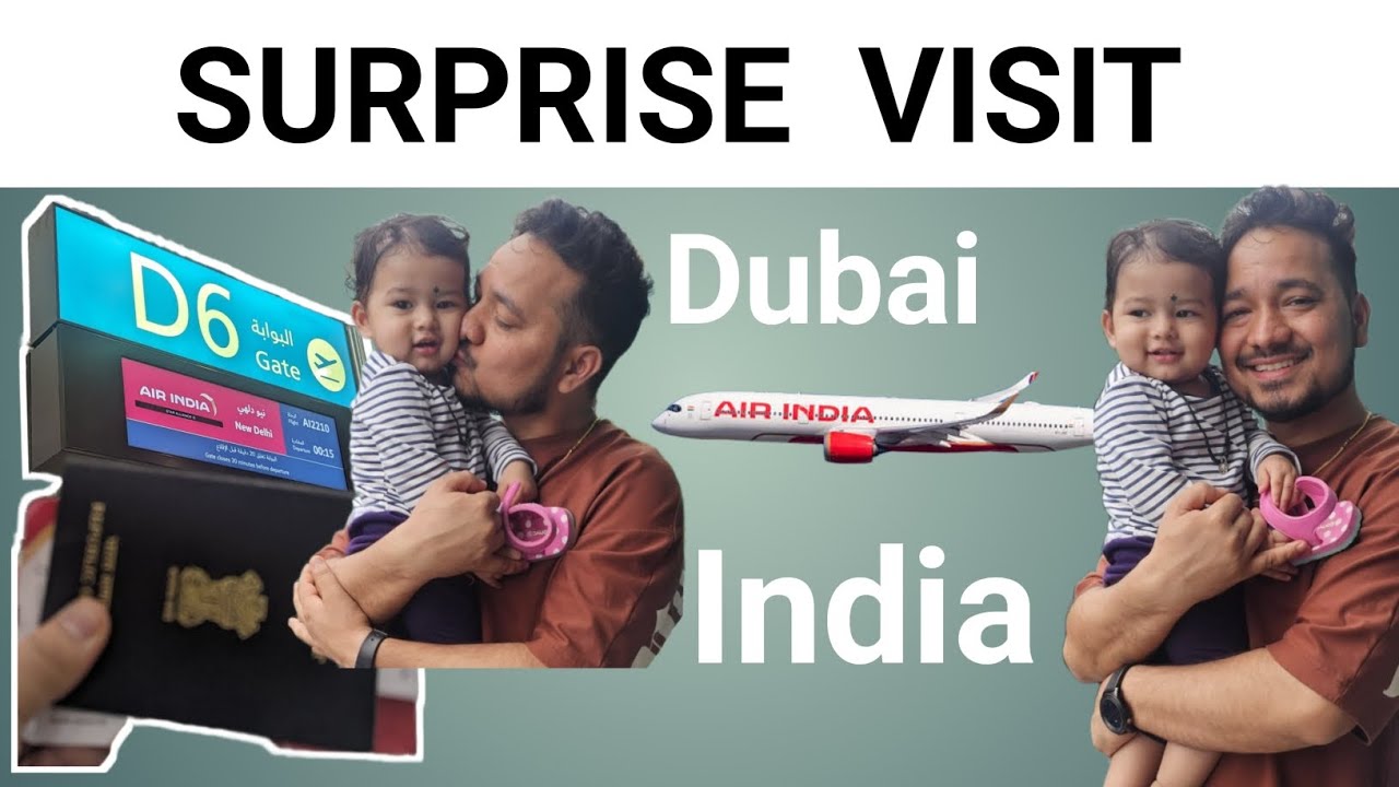DUBAI to INDIA | Surprise visit | #vacation #family #dubaitoindia 