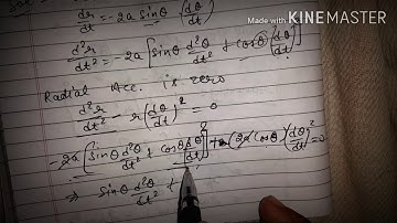 Problems on radial and transverse velocity and acceleration || Motion along a plane curve