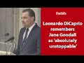 Leonardo DiCaprio remembers Jane Goodall as 'absolutely unstoppable'