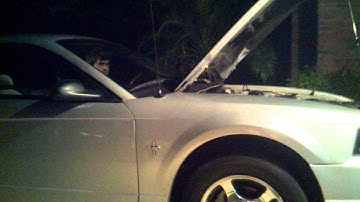 V6 mustang open headers loud