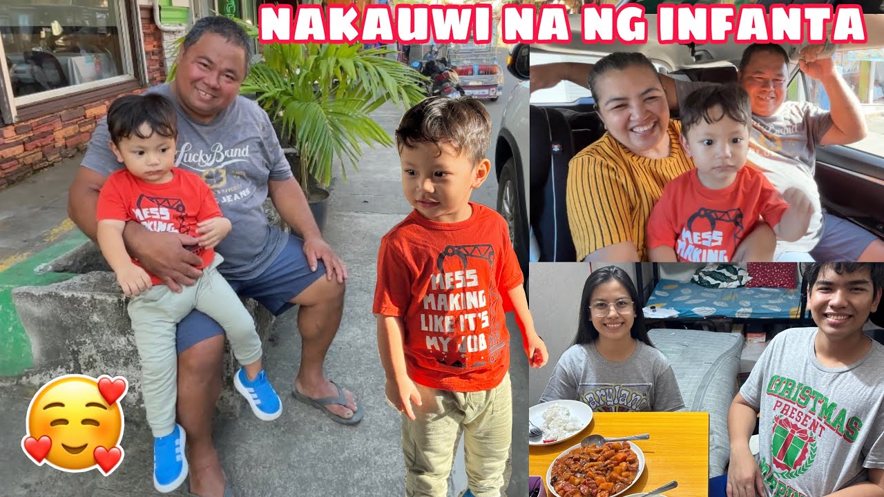 THANK YOU LORD NAKAUWI NA KAMI NG INFANTA | MASAYA ANG LOLO AT LOLA NI TEO🥰🤗