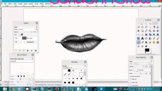 How To Draw Realistic Lips on GIMP