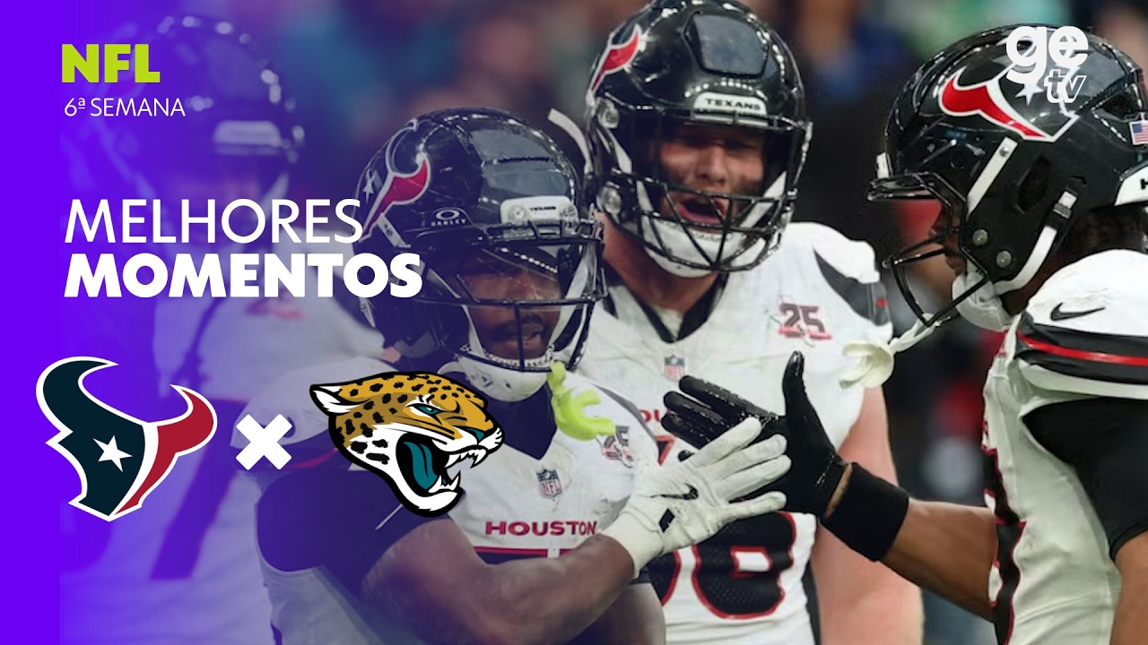 HOUSTON TEXANS X JACKSONVILLE JAGUARS | MELHORES MOMENTOS | SEMANA 6 | NFL |  ge tv