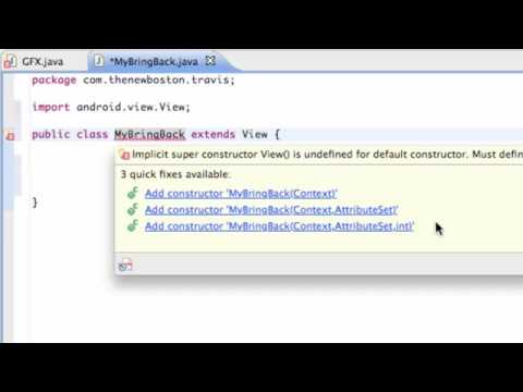 Android Application Development Tutorial   63   Using a Constructor to pass Context