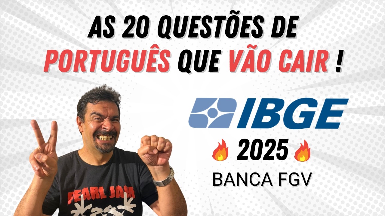 Quer ser aprovado no IBGE 2025? Acerte essas 20 questões de Português