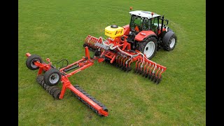 Ecoweeding Spike Rotoweeder in combination with cambrigde roller