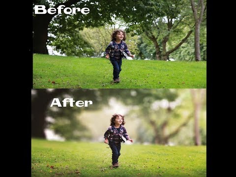 How to edit Outdoor Portrait Blur Background Photoshop Tutorial