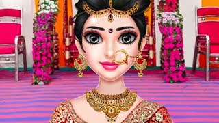 Indian royal doll maker||indian wedding makeup dressup game||@StylishGamerr ||Android gameplay screenshot 5