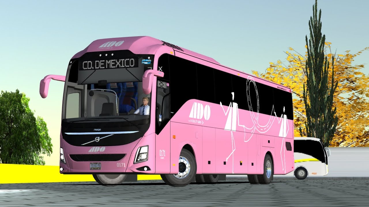 Volvo 9800 Euro 5 ADO CANCER DE MAMÁ I Proton Bus Simulator Road I DBMX 