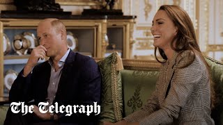video: We’re so competitive we’ve never finished a tennis match together, William and Kate reveal