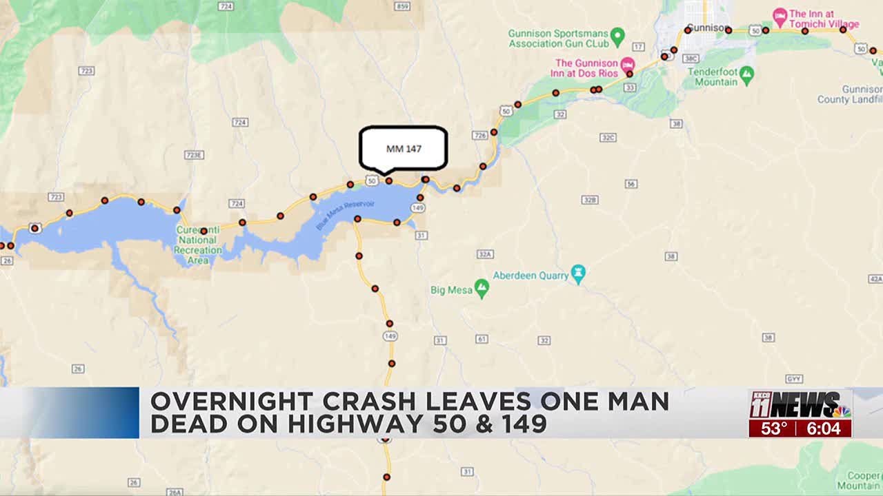 Overnight crash leaves one man dead on Highway 50 & 149 - YouTube
