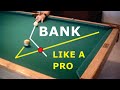 Pool and billiards bank shot drill for learning cut-angle effects, from VEPP IV (NV C.14)
