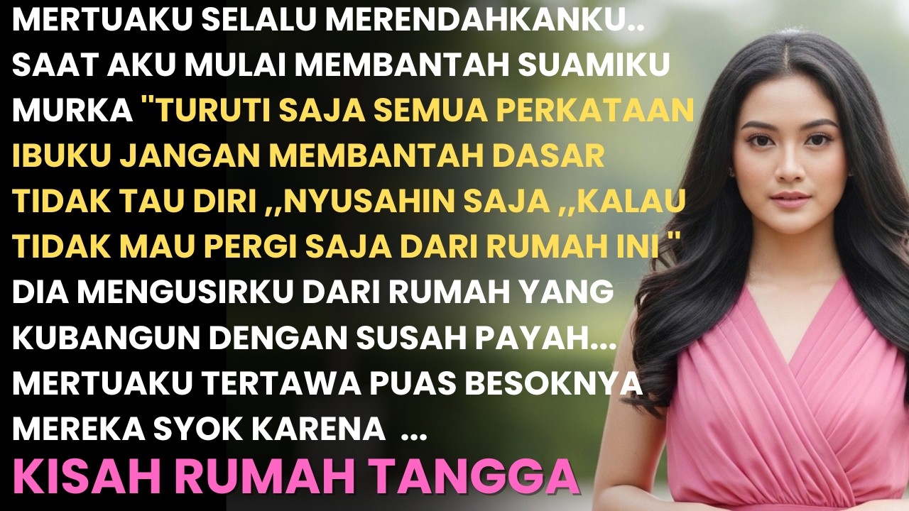 ''TURUTI SEMUA PERKATAAN IBUKU ATAU PERGI DARI RUMAH INI'' USIR SUAMIKU ,,MERTUAKU TERTAWA .BESOKNYA