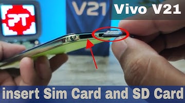 How to insert Sim Card and SD Card in Vivo V21