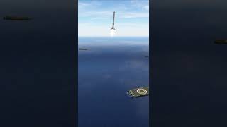 Moon Rocket Booster landing Failed  - First stage simulator gameplay #shortsvideo