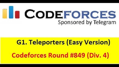 G1. Teleporters (Easy Version) || (Bangla||বাংলা) ||  Codeforces Round #849 (Div. 4)#rionmahmud