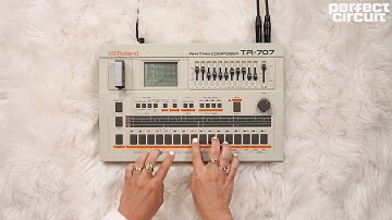 Vintage Roland TR-707 With TB-3 Bassline Synth
