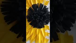 #beautiful sunflower making//tried to do this in the college program decoration watching on YouTube#