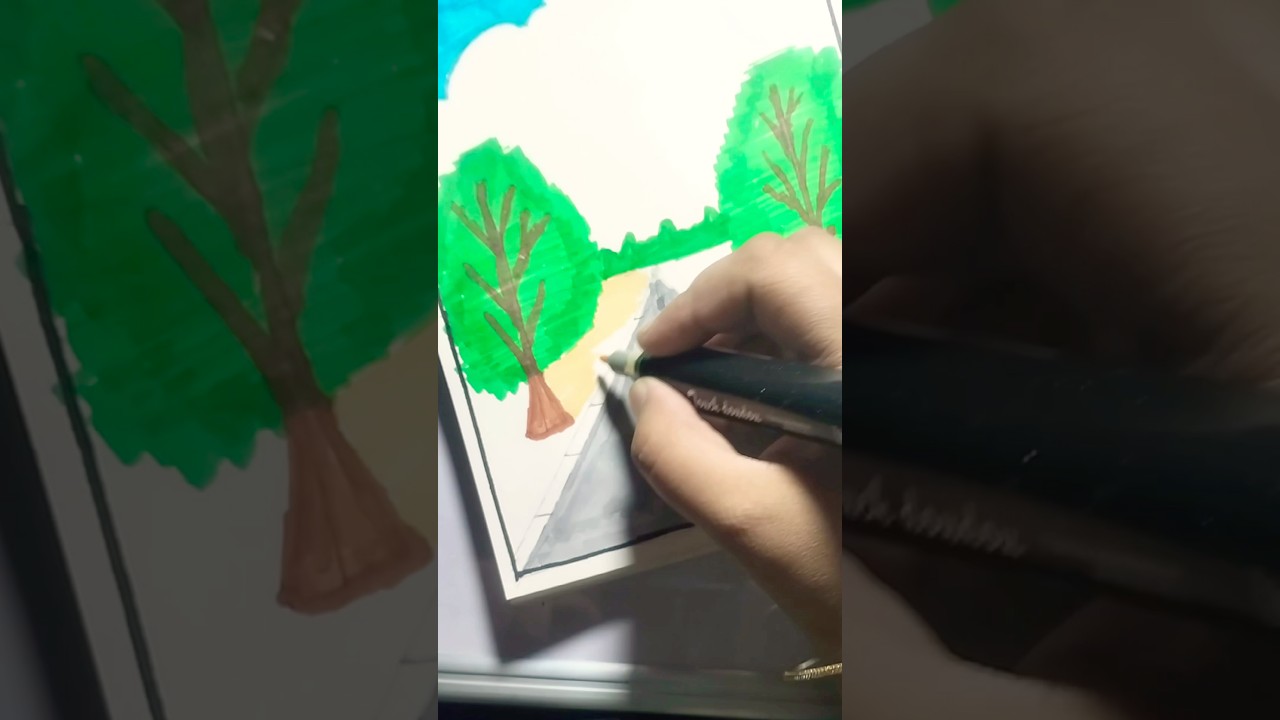 Easy drawing🎨🌲 