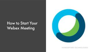 How to start your Webex Meeting on your Room Kit