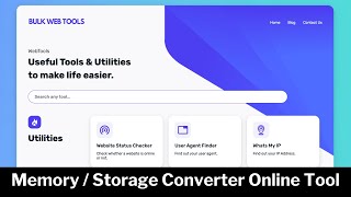 Computer Memoryhard Drivedata Conversions Online Web Tools Bulkwebtools.io