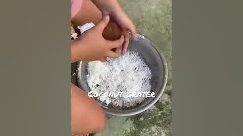 How to grater the coconut manual #coconut #short #shorts