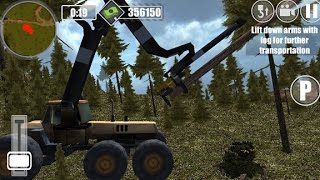 Logging Harvester Truck Gameplay Video Android/iOS screenshot 2