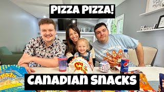 Family Day! Taste testing Canadian Snacks And Making Homemade Pizza