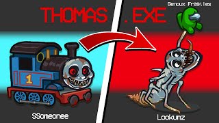 Thomas.exe Imposter Role In Among Us Scary Creepypasta Mod
