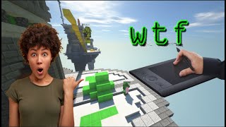 Minecraft bedwars but im using a pen