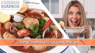 Insanely easy Cioppino Seafood Stew is ready in MINUTES!