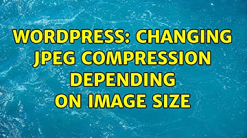 Wordpress: Changing JPEG compression depending on image size